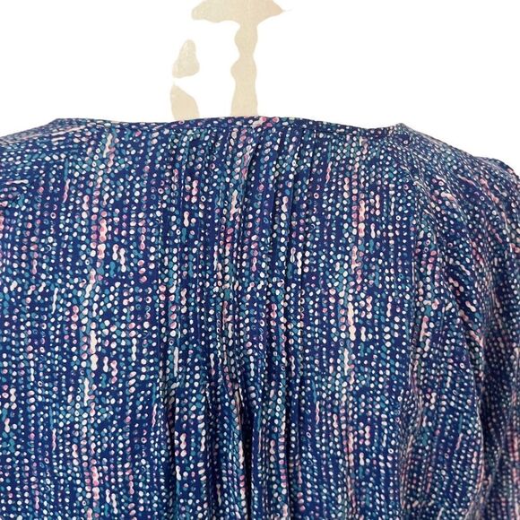 Lucky Brand Boho Blue and Pink Blouse. Size Large. Great Condition! - Picture 7 of 13